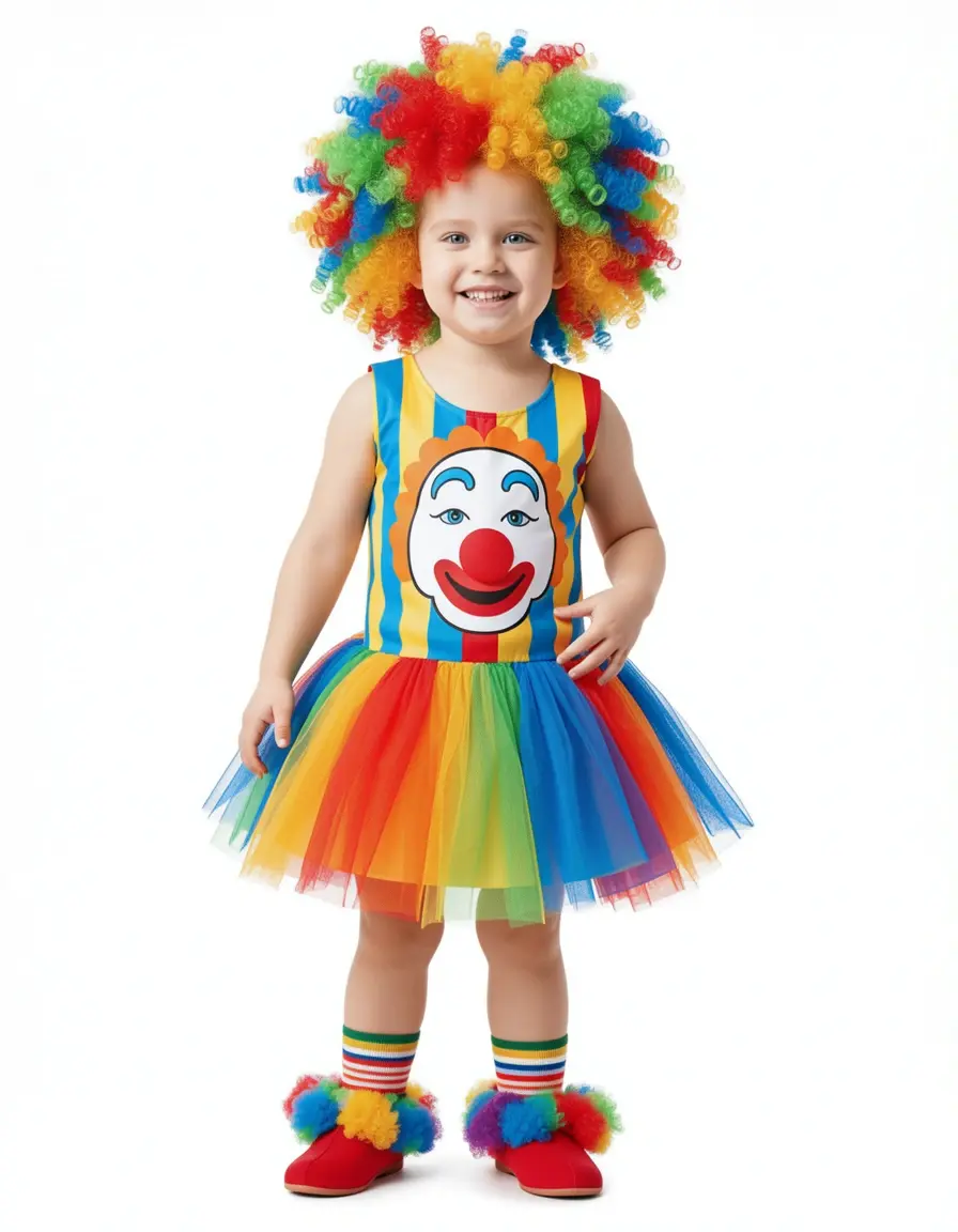 Clown Baby Outfit - Costume Pagliaccio Colorato