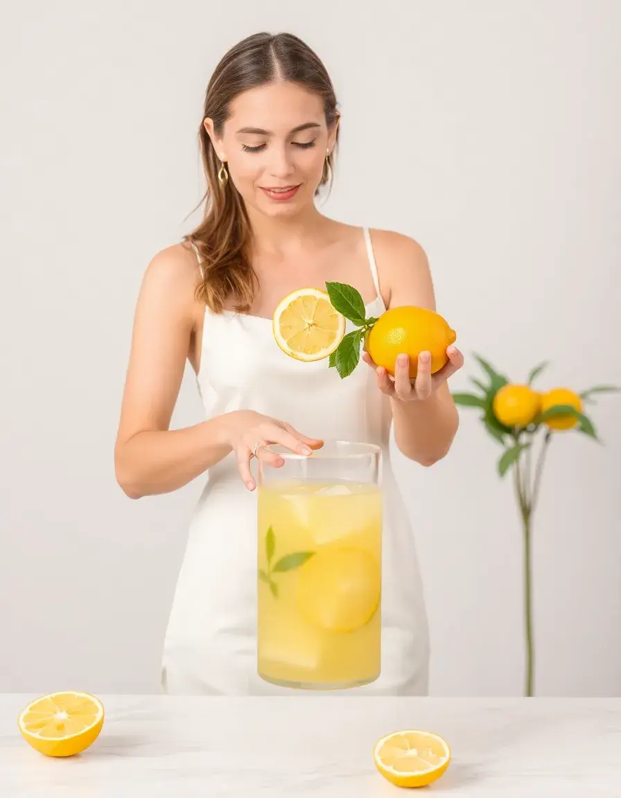 Applicazione di succo di limone su tessuto