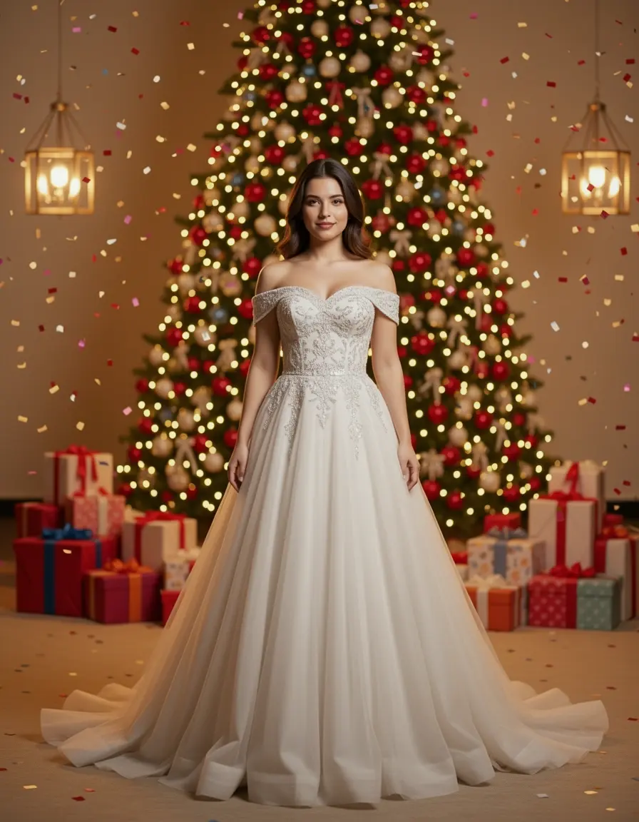 Off-Shoulder Gown
