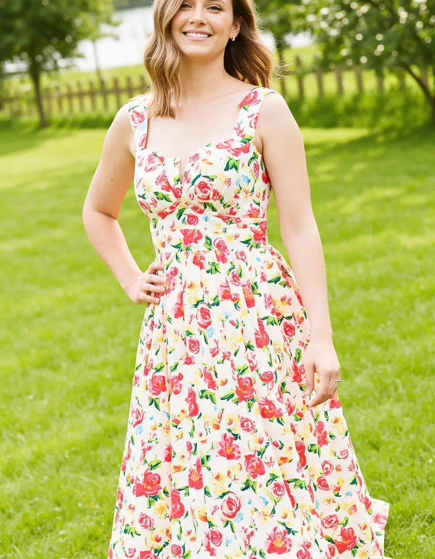 Vestito matrimonio donna estivo floreale