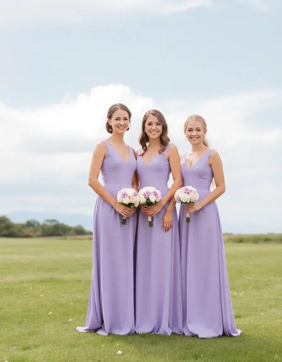 Matching Bridesmaid Dress Lavender