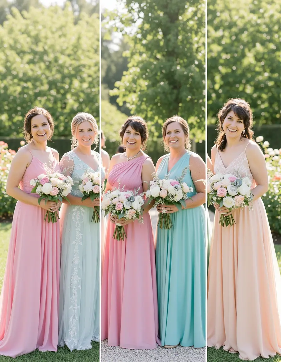 Mix Match Bridesmaid Pastels
