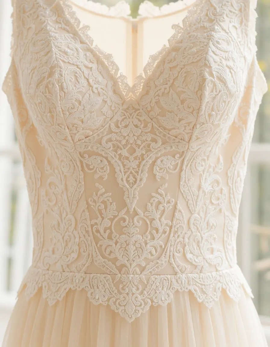 Lace Bridesmaid Dress Ivory