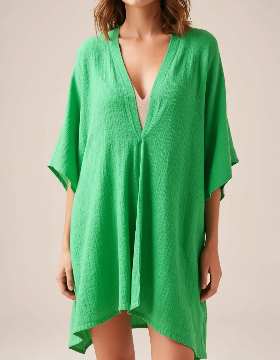 Rayon Summer Wrap verde versatile