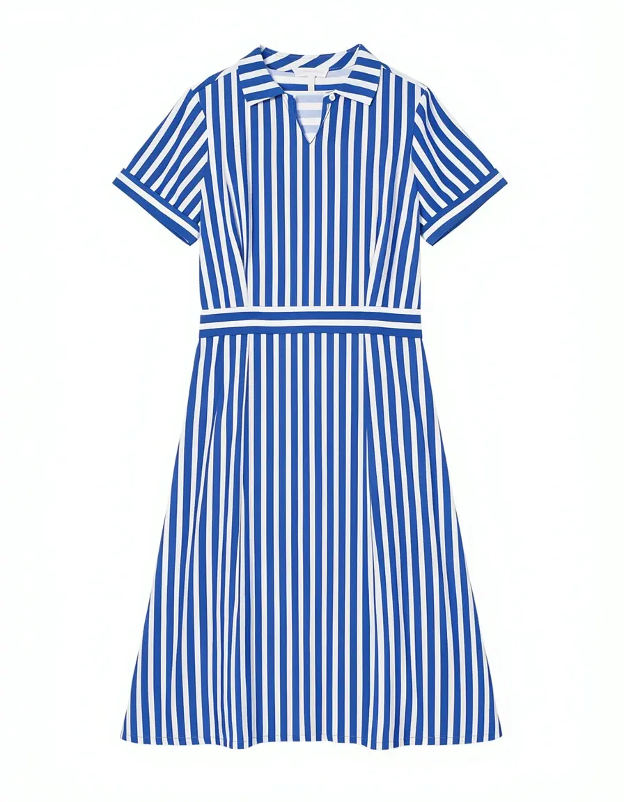 Blue Stripe Dress vestito a righe stile nautico