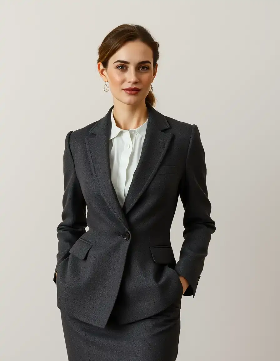 Tailored Dress Suit in lana professionale