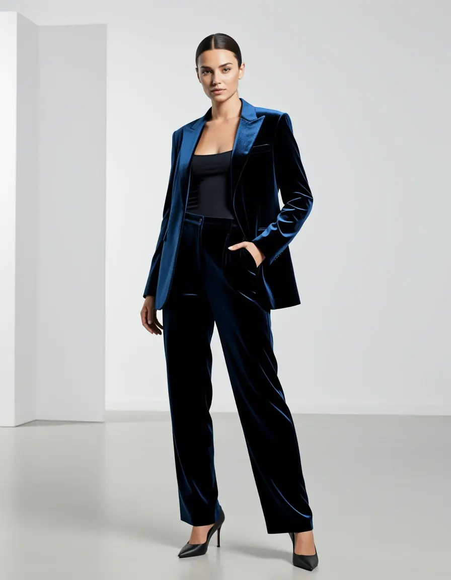 Chic Pantsuit in velluto