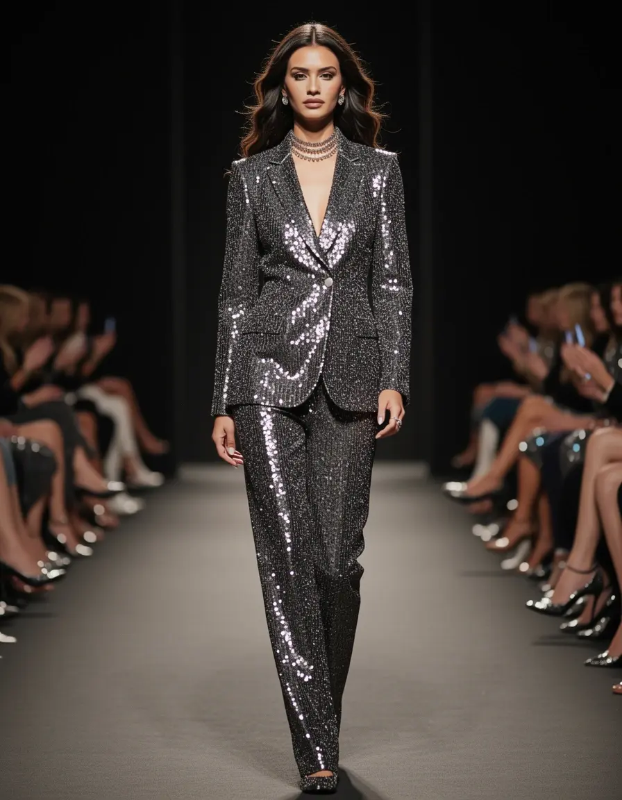 Glamorous Outfit con paillettes