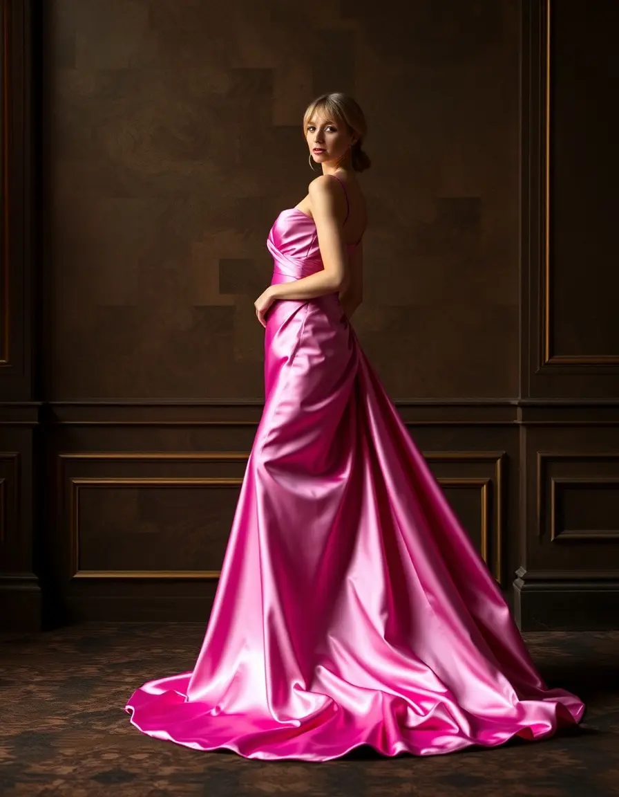 Abito Supreme Elegant Gown in seta