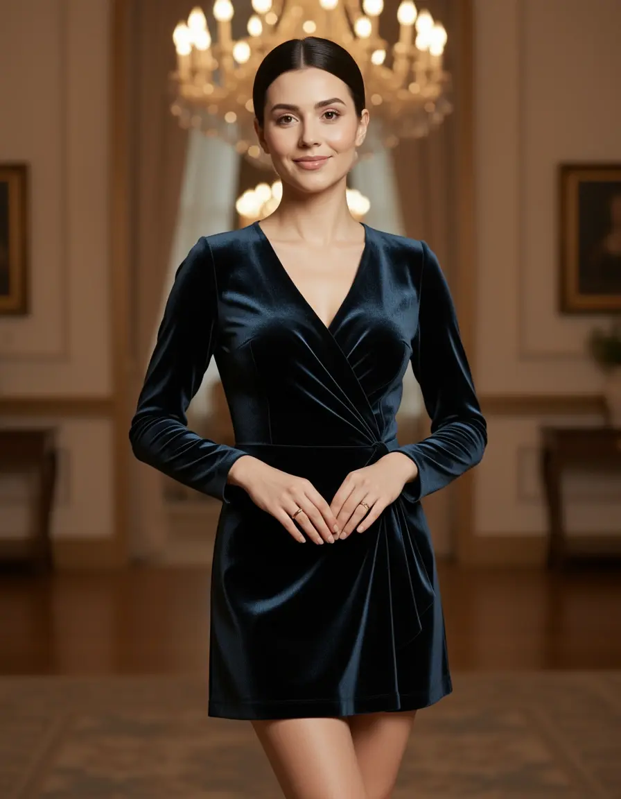 Abito Noble Elegant Mini in velluto