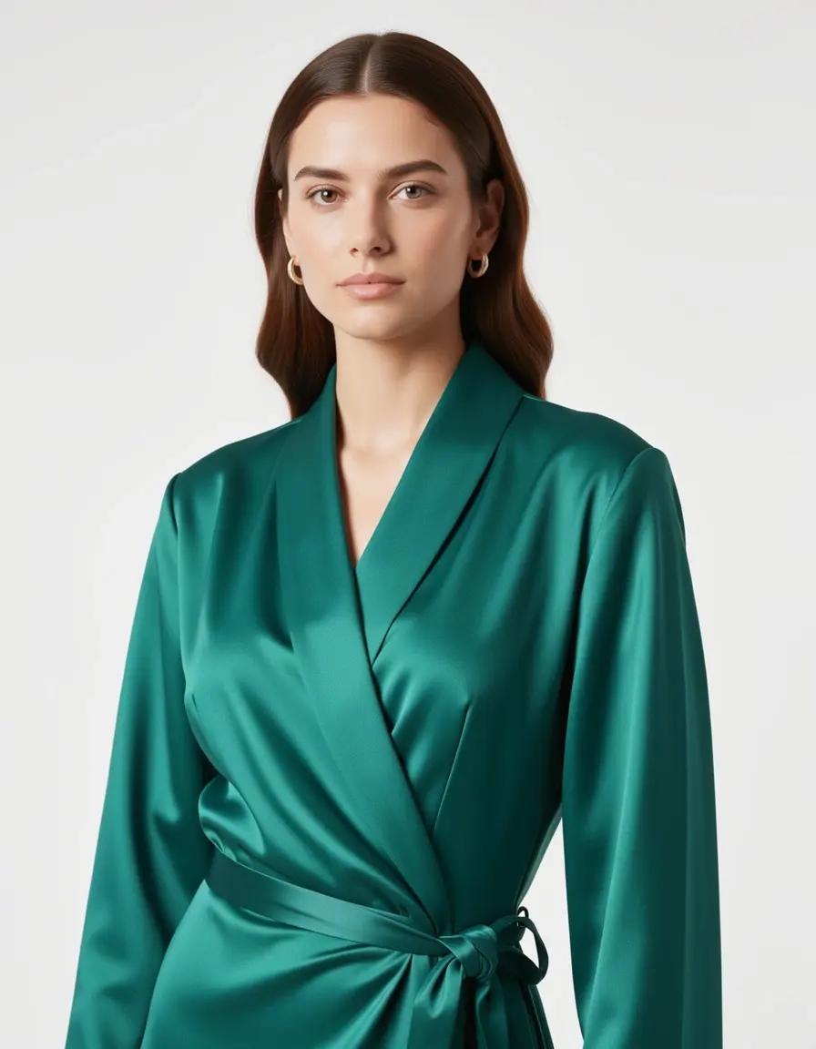 Abito Distinguished Wrap in satin