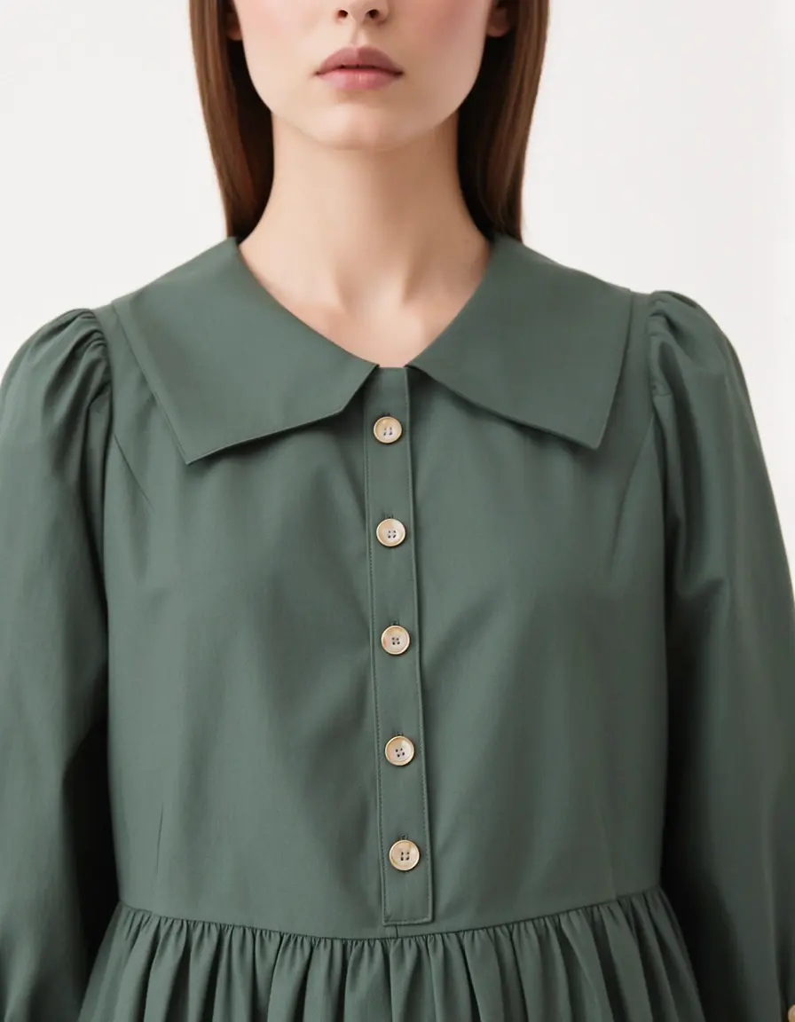 Wide Collar Dress vestito colletto largo anni 70