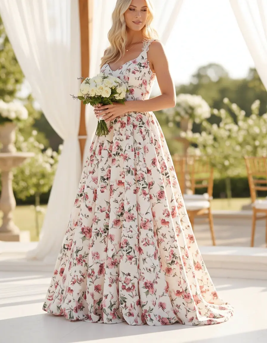 Floral Matrimonio Dress - Abito a fiori per matrimonio