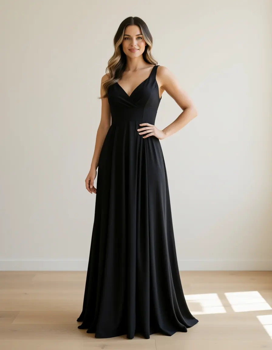 Black Elegant Maxi - Vestiti Donna Eleganti
