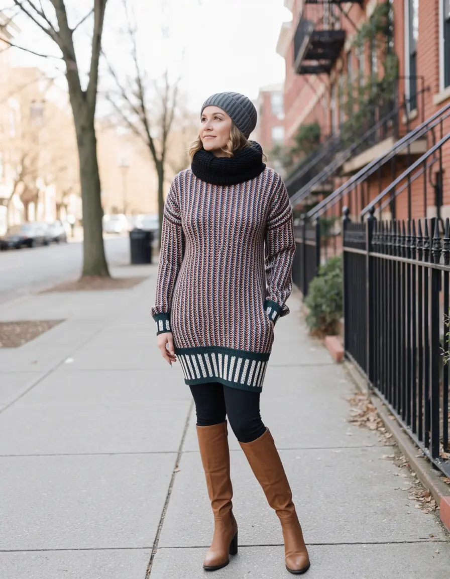 Knit Invernali Sweater Dress - Abito in maglia invernale
