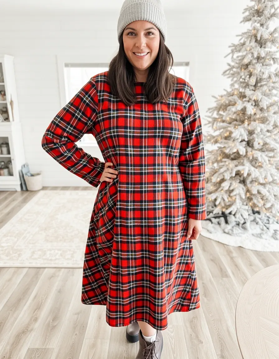 Plaid Invernali Dress - Vestito scozzese invernale