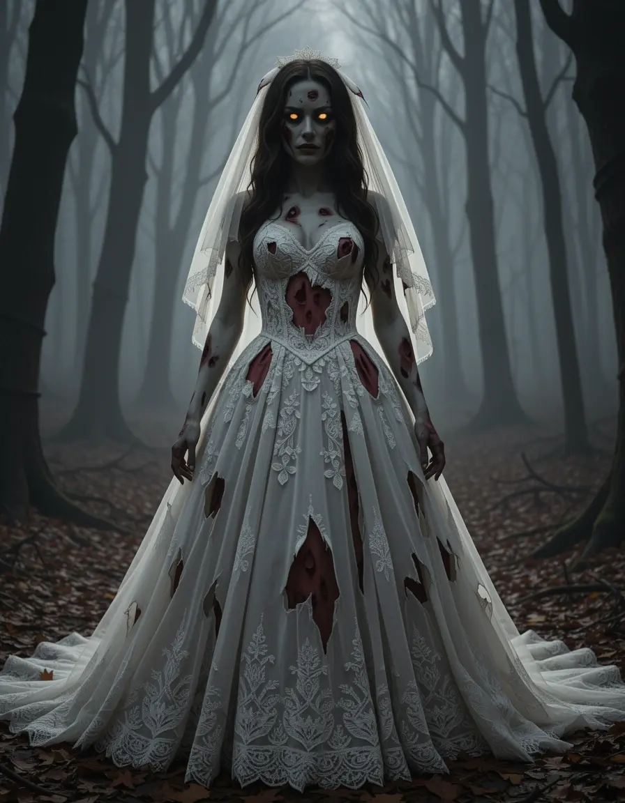 Zombie Bride Dress sposa cadavere
