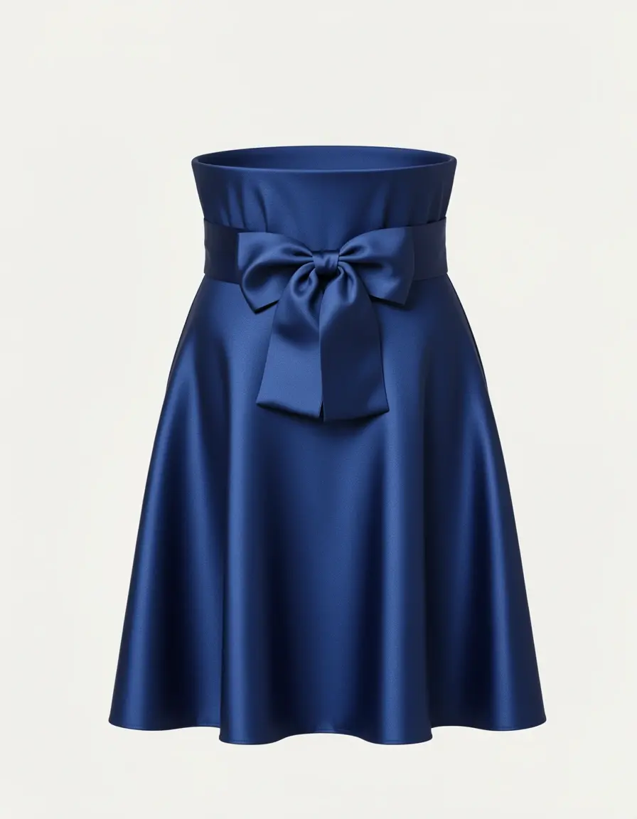 Vestito corto elegante in raso Satin Corto Dress
