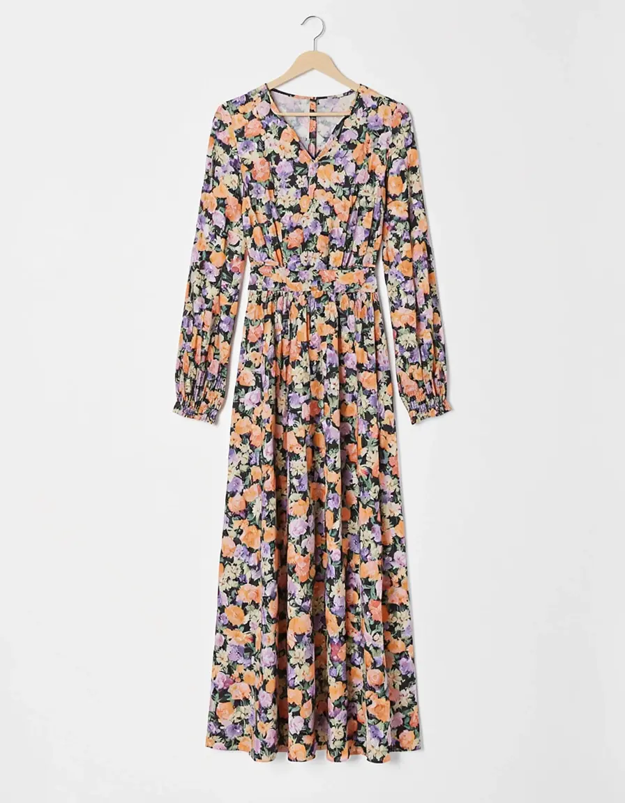 Vestito Floral Maniche Midi con stampa floreale