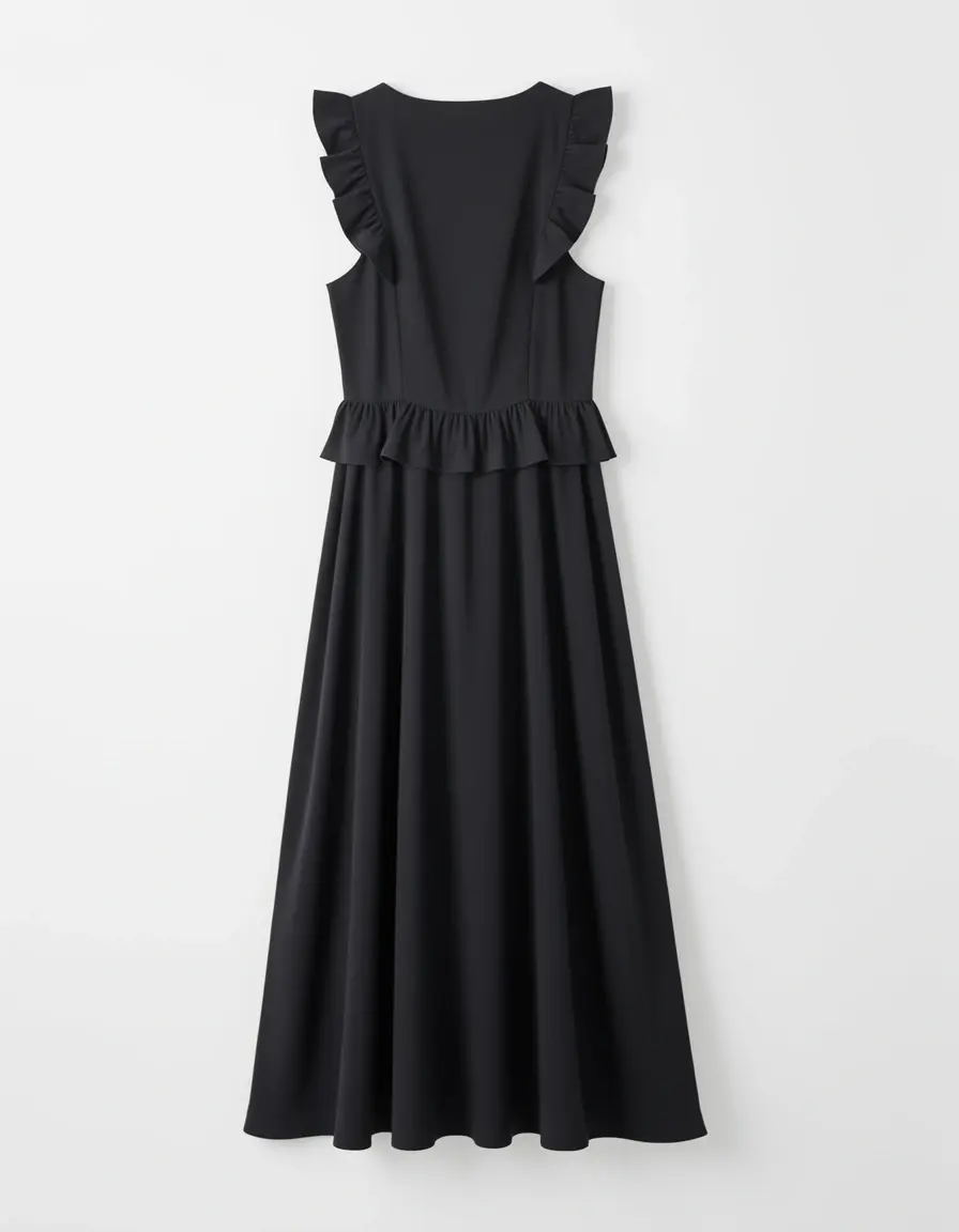 Ruffle Open Back dress