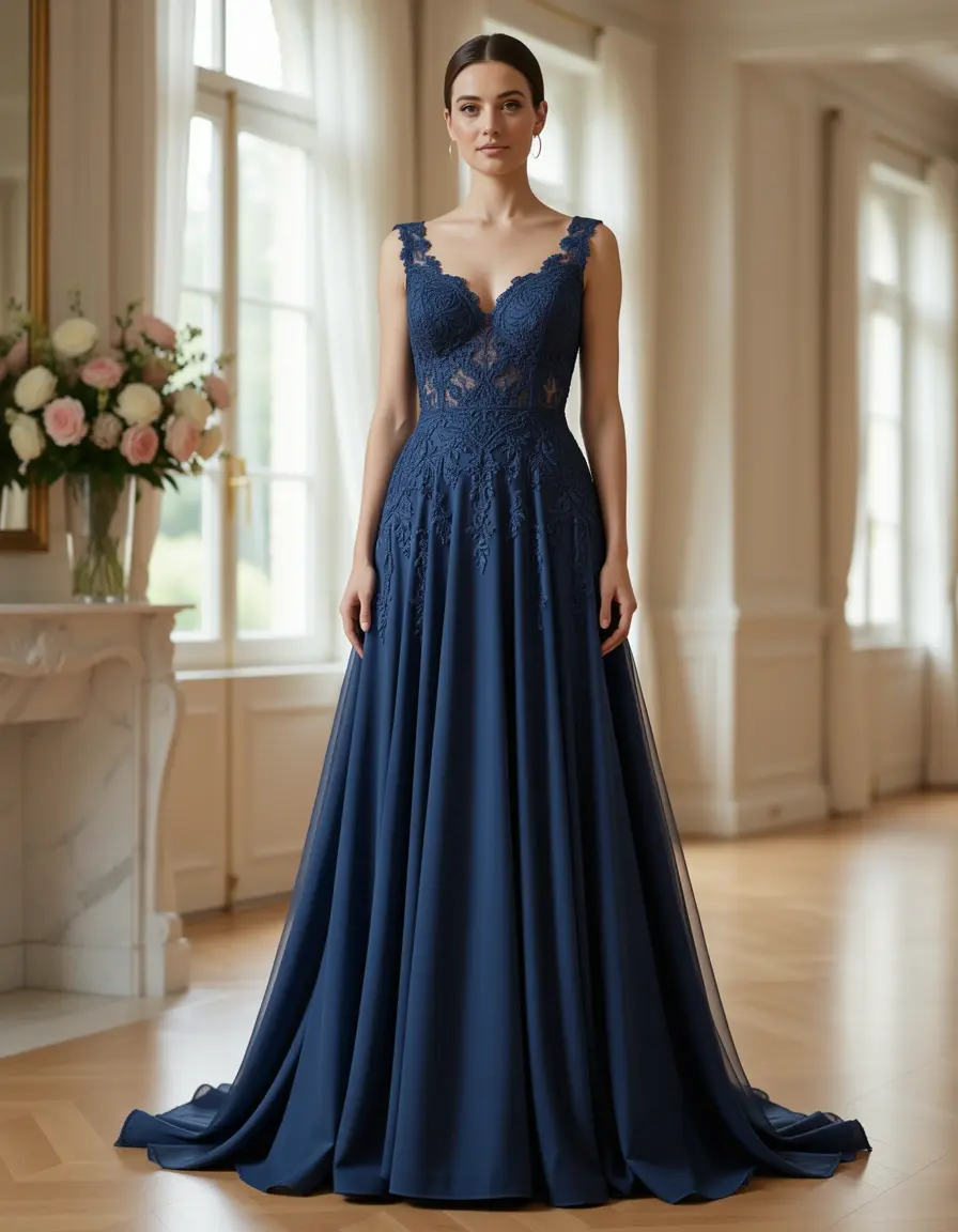 Tailored elegant abito dress