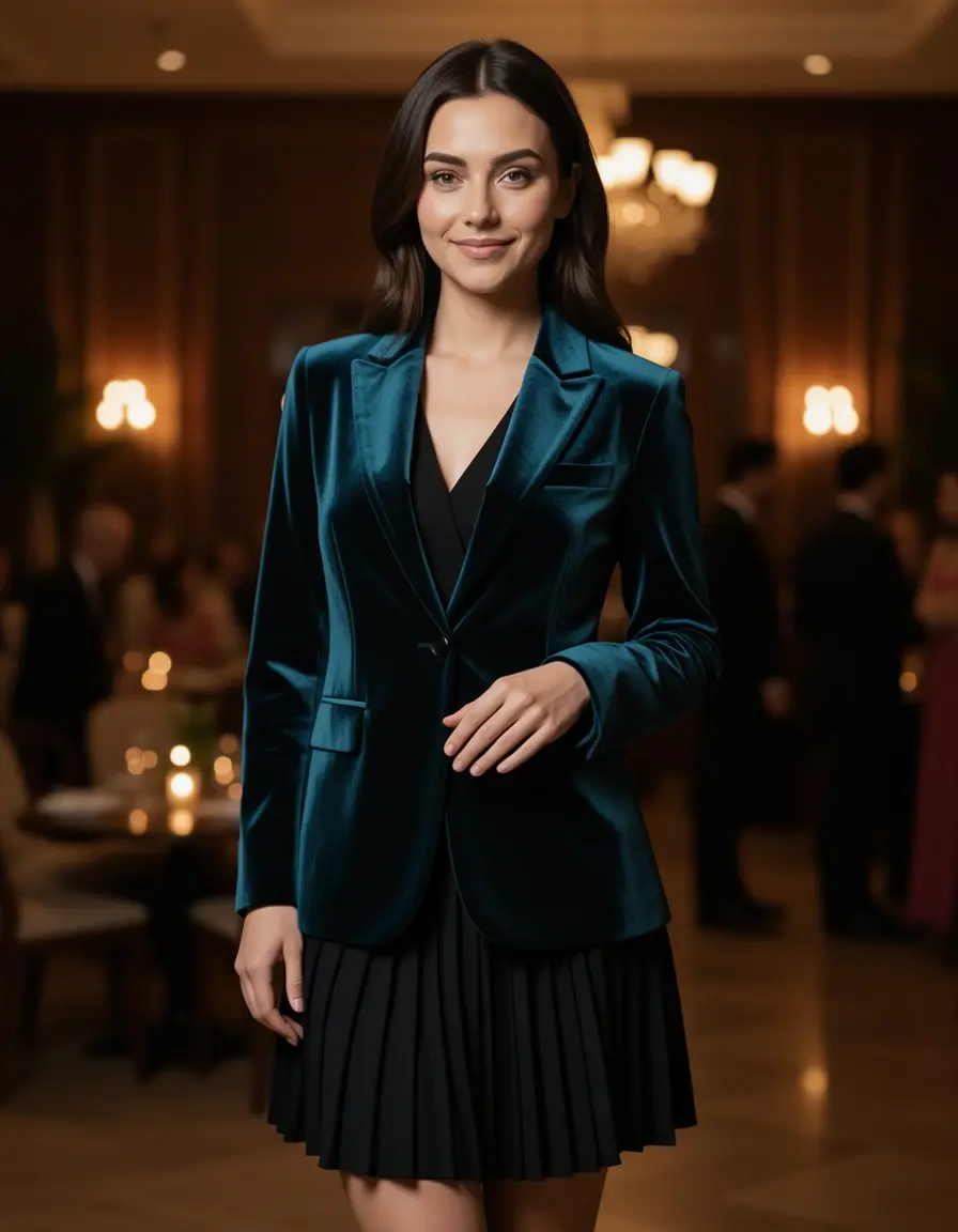 Velvet Blazer Dress per serate eleganti