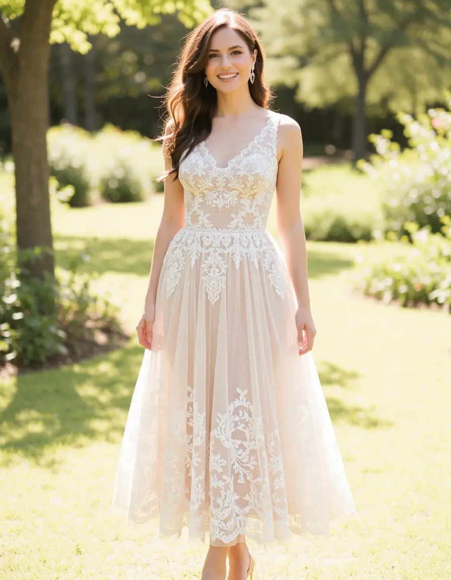 Lace Damigelle Dress - Abito in pizzo elegante