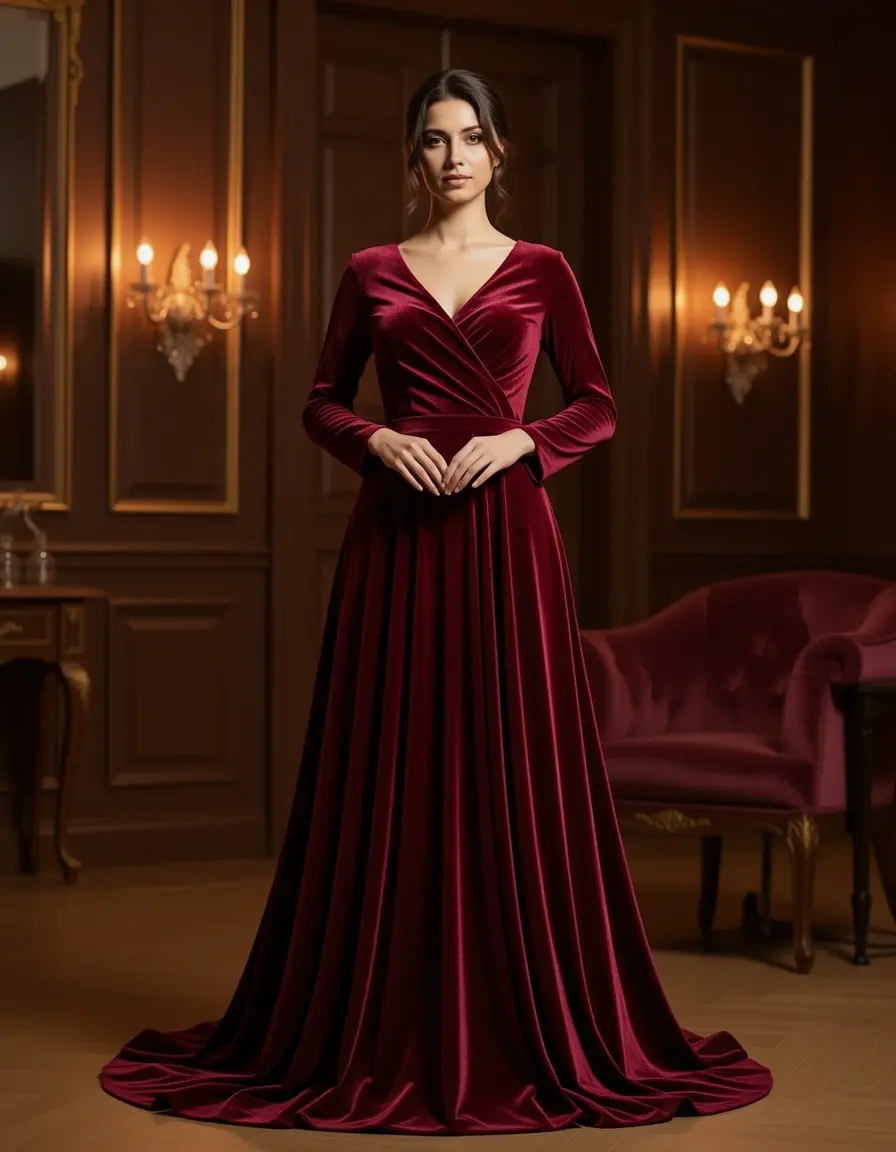 Velvet Vestiti Dress - Abito in velluto pregiato
