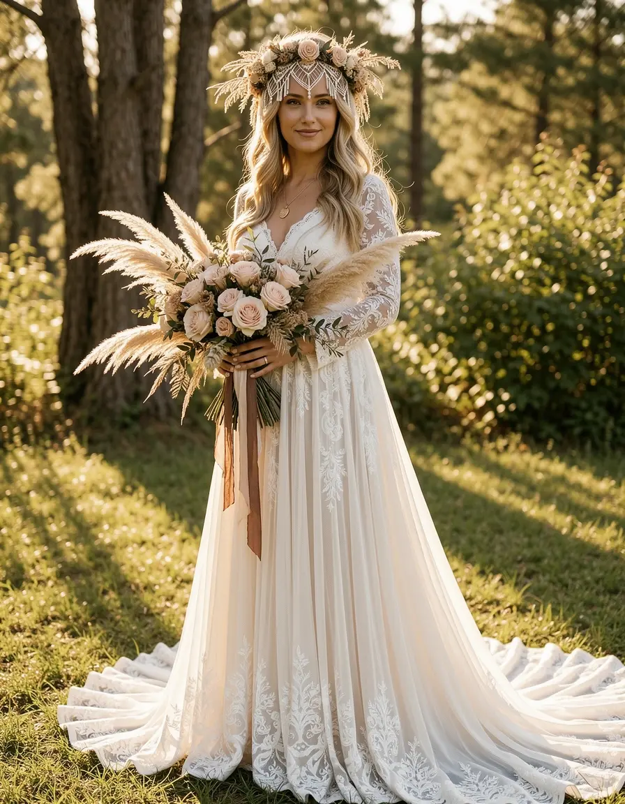 Boho Wedding Gown - Abito stile boho chic