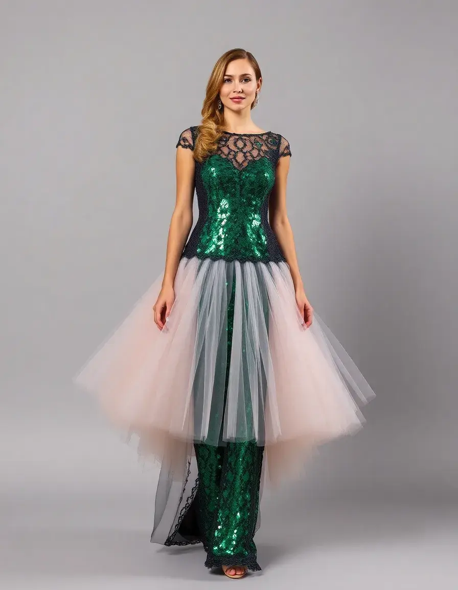 Sequin Tutine Party con paillettes