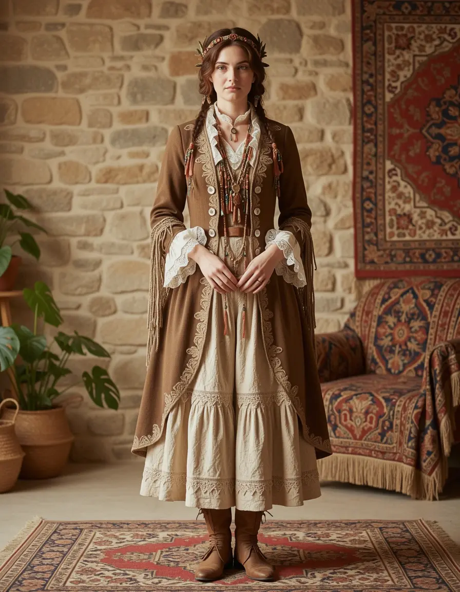 Abito lungo stile boho per diciottesimo compleanno