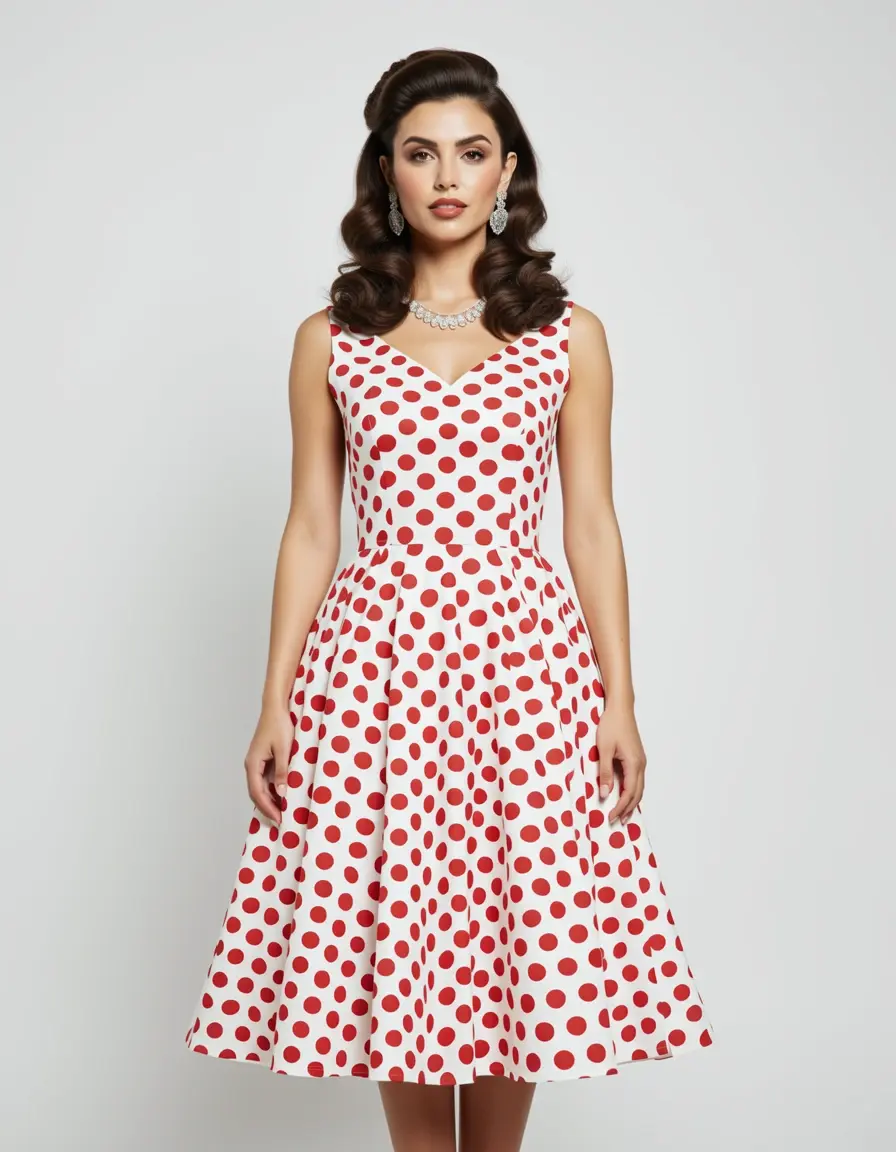 Polka Dot 50s Dress