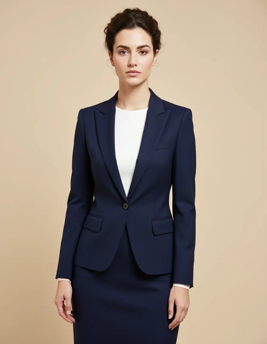 Tailored suit style dress elegante da ufficio