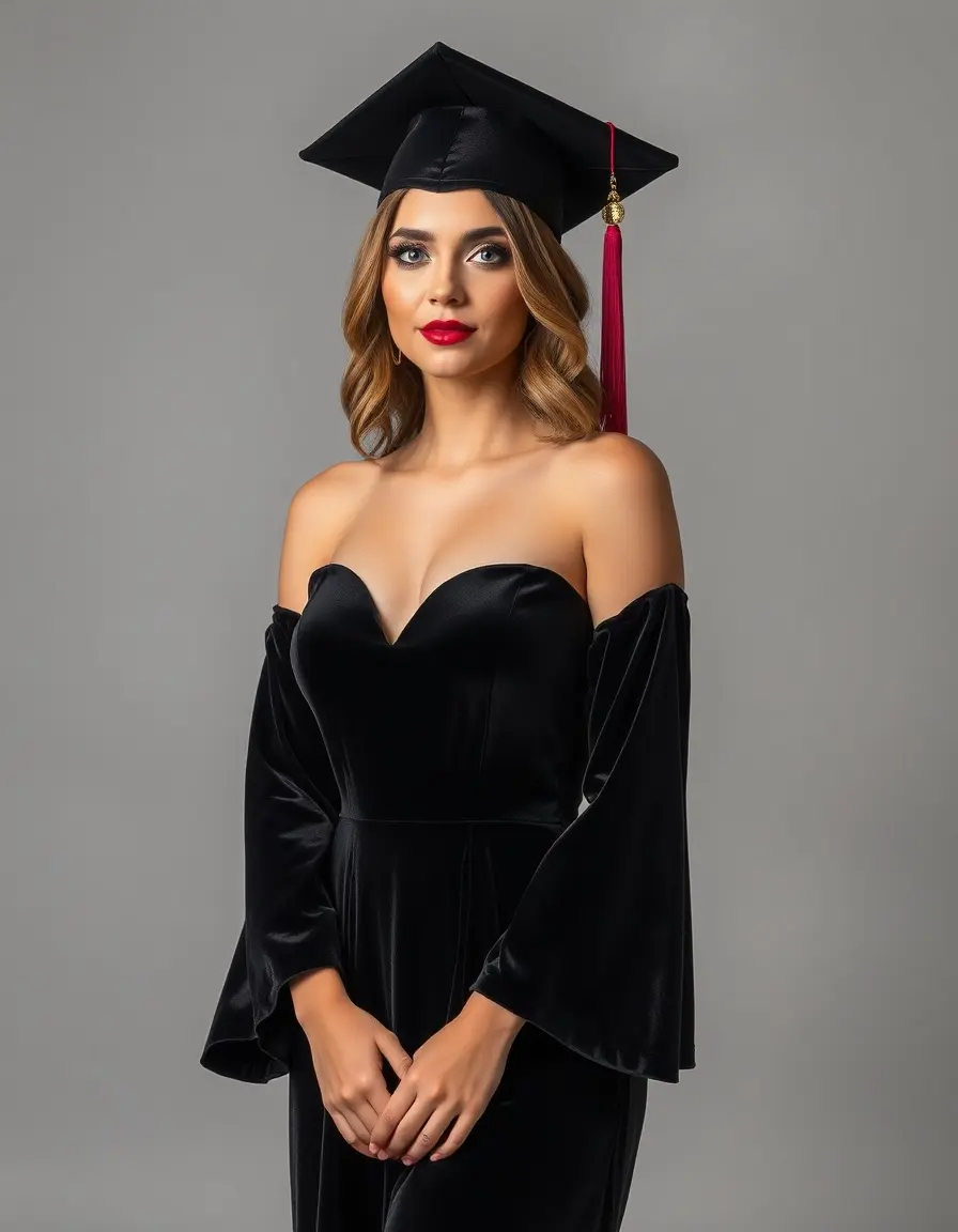 Velvet luxurious graduation