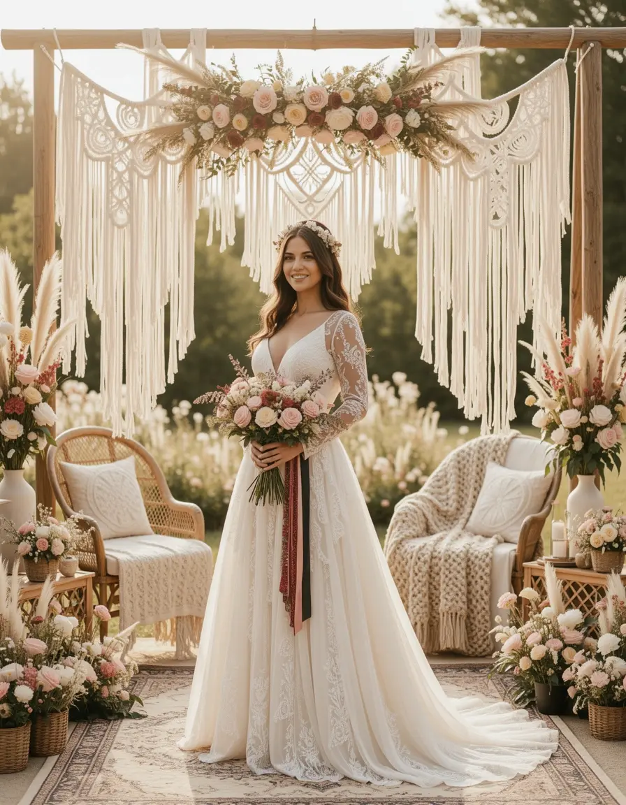 Boho Vestiti Gown - Abito stile bohémien