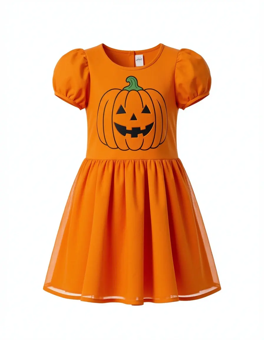 Pumpkin Patch Dress - Abito arancione a tema zucca