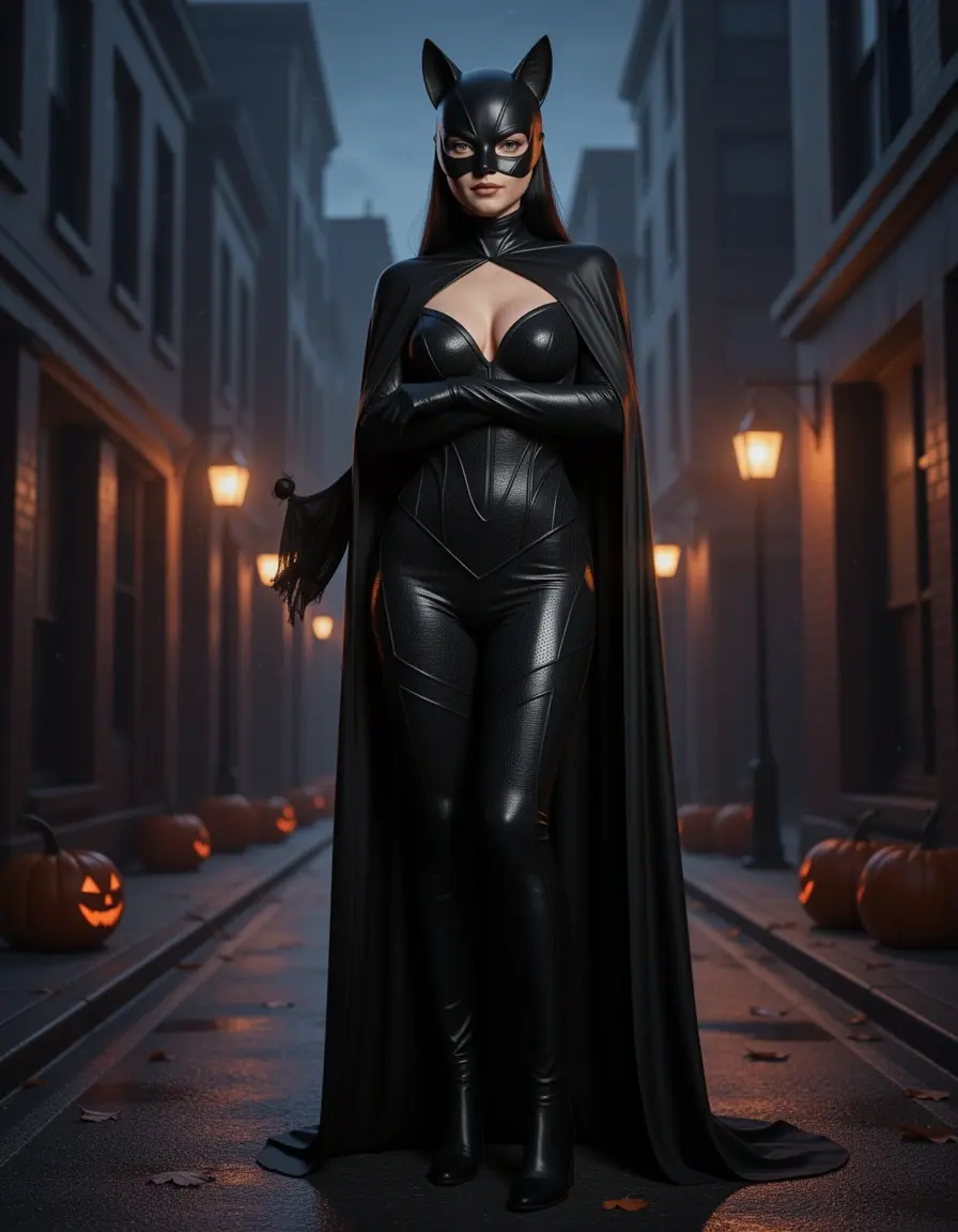 Catwoman Suit - Tuta nera Catwoman per Halloween